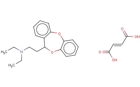 (+-)-N,N-DIETHYL-11H-DIBENZO(B,E)(1,4)DIOXEPIN-11-ETHANAMINE