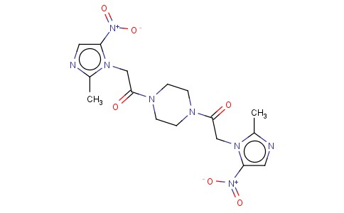1,4-BIS((2-METHYL-5-NITRO-1H-IMIDAZOL-1-YL)ACETYL)PIPERAZINE
