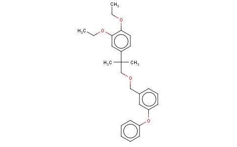 1-((2-(3,4-DIETHOXYPHENYL)-2-METHYLPROPOXY)METHYL)-3-PHENOXYBENZENE