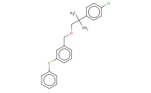 1-((2-(4-CHLOROPHENYL)-2-METHYLPROPOXY)METHYL)-3-(PHENYLTHIO)BENZENE