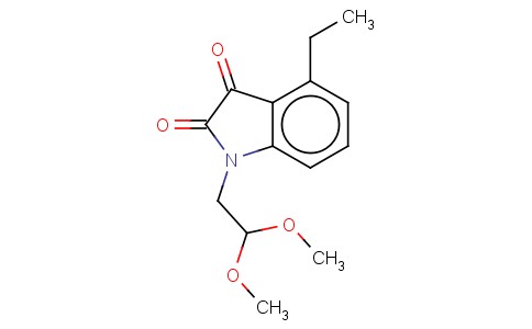 1-(2,2-DIMETHOXY-ETHYL)-4-ETHYL-1H-INDOLE-2,3-DIONE
