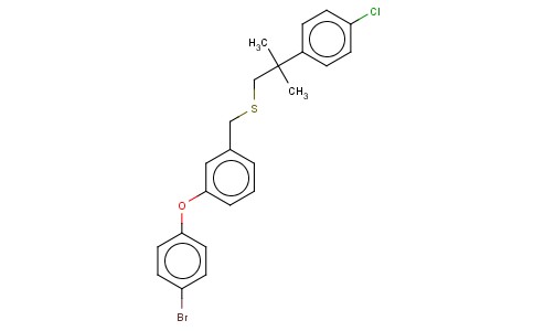 1-(4-BROMOPHENOXY)-3-(((2-(4-CHLOROPHENYL)-2-METHYLPROPYL)THIO)METHYL)-BENZENE