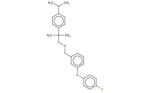 1-(4-FLUOROPHENOXY)-3-((2-(4-(1-METHYLETHYL)PHENYL)-2-METHYLPROPOXY)METHYL)BENZENE