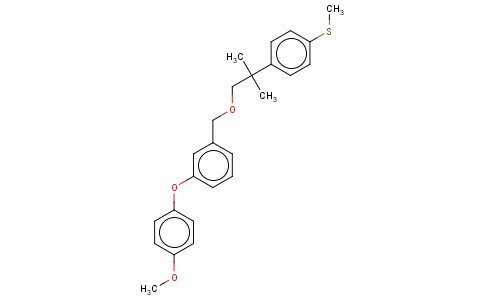 1-(4-METHOXYPHENOXY)-3-((2-(4-(METHYLTHIO)PHENYL)-2-METHYLPROPOXY)METHYL)-BENZENE