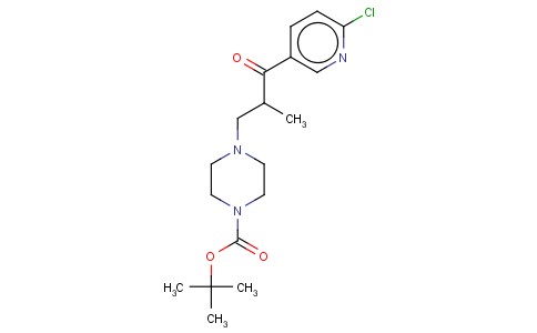 1-(6-CHLORO-PYRIDIN-3-YL)-2-METHYL-3-(4-BOC-PIPERAZIN-1-YL)-PROPAN-1-ONE
