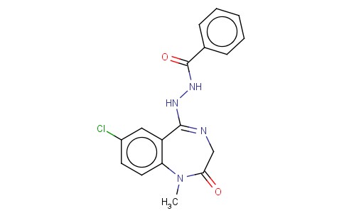 1-METHYL-7-CHLORO-5-BENZOYLHYDRAZINO-2,3-DIHYDRO-1H-1,4-BENZODIAZEPIN-2-ONE