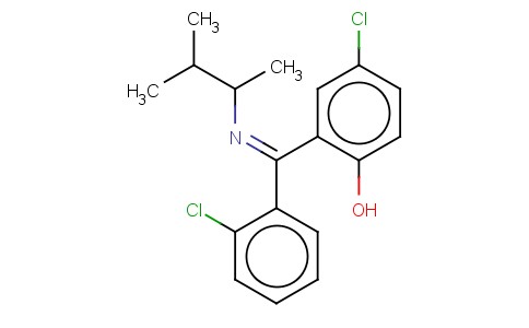 2-((1,2-DIMETHYLPROPYL)IMINO-(2-CHLOROPHENYL)METHYL)-4-CHLOROPHENOL