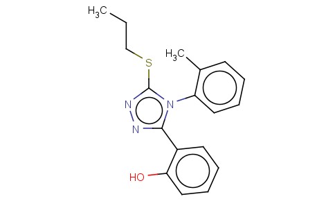 2-(4-(2-METHYLPHENYL)-5-(PROPYLTHIO)-4H-1,2,4-TRIAZOL-3-YL)PHENOL