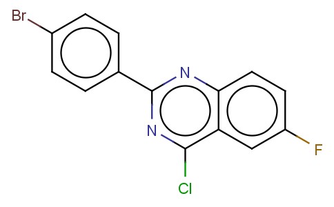 2-(4-BROMO-PHENYL)-4-CHLORO-6-FLUORO-QUINAZOLINE