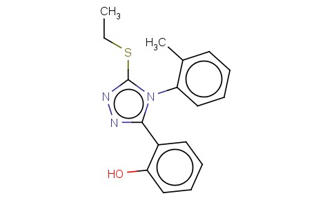 2-(5-(ETHYLTHIO)-4-(2-METHYLPHENYL)-4H-1,2,4-TRIAZOL-3-YL)PHENOL