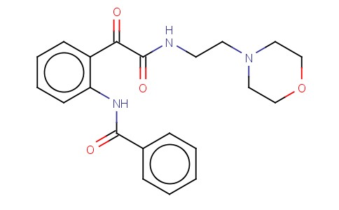 2-(BENZOYLAMINO)-N-(2-(4-MORPHOLINYL)ETHYL)-ALPHA-OXOBENZENEACETAMIDE