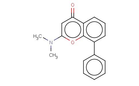 2-(DIMETHYLAMINO)-8-PHENYL-4H-1-BENZOPYRAN-4-ONE