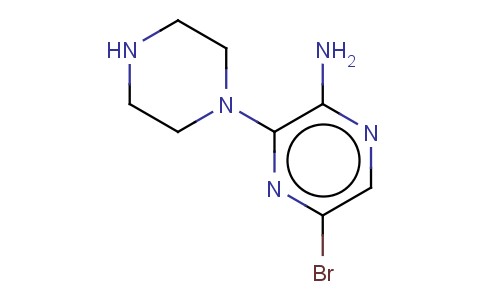 2-AMINO-5-BROMO-3-PIPERAZIN-1-YLPYRAZINE