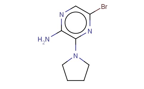 2-AMINO-5-BROMO-3-PYRROLIDIN-1-YLPYRAZINE