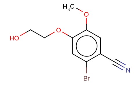 2-BROMO-4-(2-HYDROXYETHOXY)-5-METHOXYBENZONITRILE