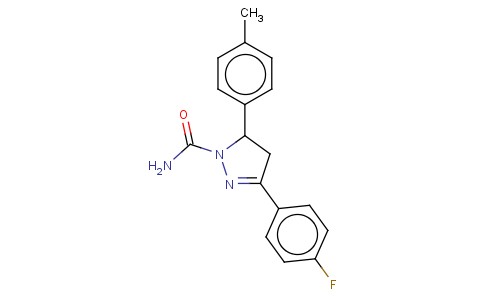 3-(4-FLUOROPHENYL)-5-P-TOLYL-4,5-DIHYDRO-1H-PYRAZOLE-1-CARBOXAMIDE