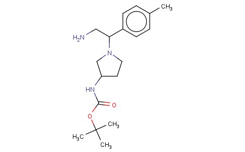 3-N-BOC-1-(2-AMINO-1-P-TOLYL-ETHYL)-PYRROLIDINE