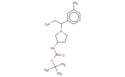3-N-BOC-AMINO-1-(2-AMINO-1-M-TOLYL-ETHYL)-PYRROLIDINE