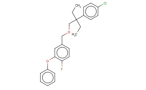 4-((2-(4-CHLOROPHENYL)-2-ETHYLBUTOXY)METHYL)-1-FLUORO-2-PHENOXY-BENZENE