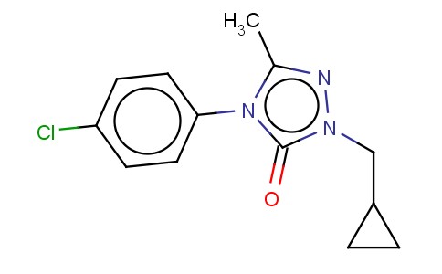 4-(4-CHLOROPHENYL)-2-(CYCLOPROPYLMETHYL)-5-METHYL-2,4-DIHYDRO-3H-1,2,4-TRIAZOL-3-ONE