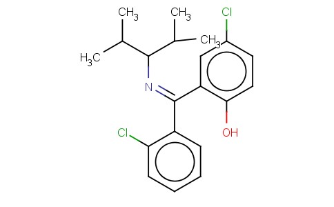 4-CHLORO-2-((2-CHLOROPHENYL)((2-METHYL-1-(1-METHYLETHYL)PROPYL)IMINO)METHYL)PHENOL