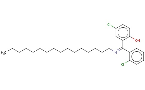 4-CHLORO-2-((2-CHLOROPHENYL)(HEXADECYLIMINO)METHYL)PHENOL