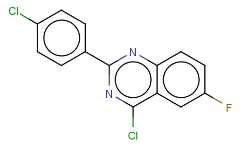 4-CHLORO-2-(4-CHLORO-PHENYL)-6-FLUORO-QUINAZOLINE