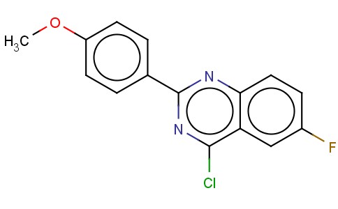 4-CHLORO-6-FLUORO-2-(4-METHOXY-PHENYL)-QUINAZOLINE