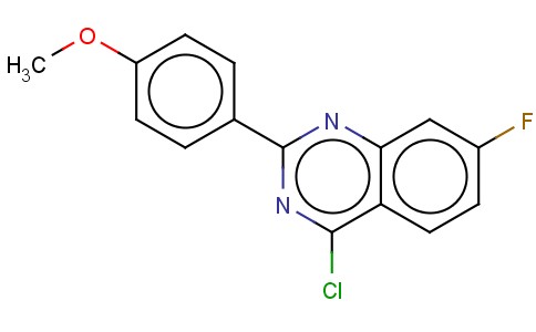 4-CHLORO-7-FLUORO-2-(4-METHOXY-PHENYL)-QUINAZOLINE