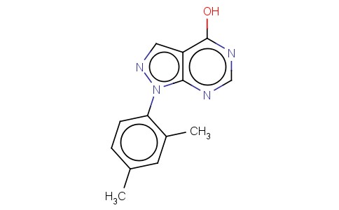 4-HYDROXY-1-(2,4-DIMETHYLPHENYL)PYRAZOLO(3,4-D)PYRIMIDINE
