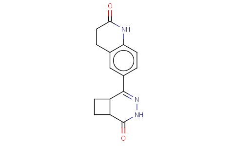 5-(1,2,3,4-TETRAHYDRO-2-OXO-6-QUINOLINYL)-3,4-DIAZABICYCLO(4.2.0)OCT-4-EN-2-ONE