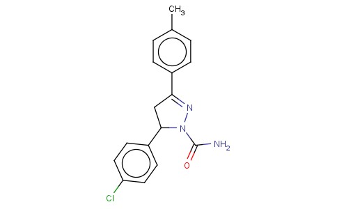5-(4-CHLOROPHENYL)-3-P-TOLYL-4,5-DIHYDRO-1H-PYRAZOLE-1-CARBOXAMIDE
