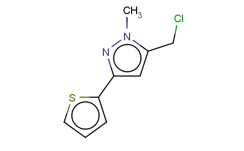 5-(CHLOROMETHYL)-1-METHYL-3-THIEN-2-YL-1H-PYRAZOLE
