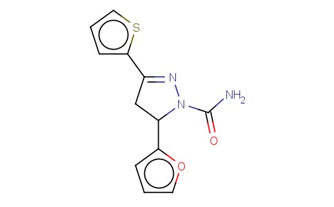 5-(FURAN-2-YL)-3-(THIOPHEN-2-YL)-4,5-DIHYDRO-1H-PYRAZOLE-1-CARBOXAMIDE