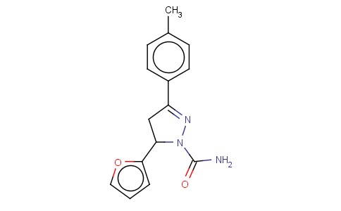 5-(FURAN-2-YL)-3-P-TOLYL-4,5-DIHYDRO-1H-PYRAZOLE-1-CARBOXAMIDE