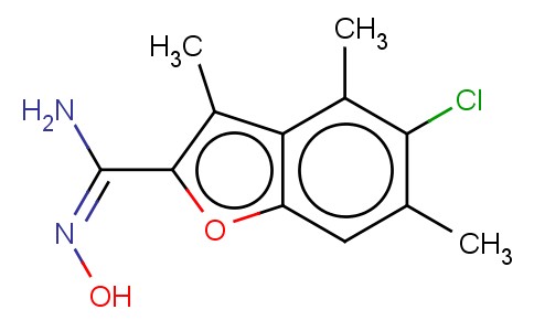 5-CHLORO-N-HYDROXY-3,4,6-TRIMETHYL-2-BENZOFURANCARBOXIMIDAMIDE