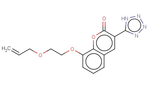 8-(2-(2-PROPENYLOXY)ETHOXY)-3-(1H-TETRAZOL-5-YL)-2H-1-BENZOPYRAN-2-ONE