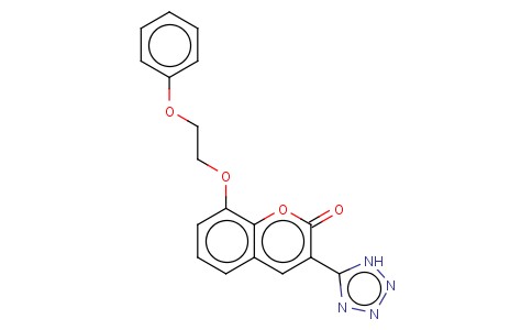 8-(2-PHENOXYETHYLOXY)-3-(1H-TETRAZOL-5-YL)COUMARIN