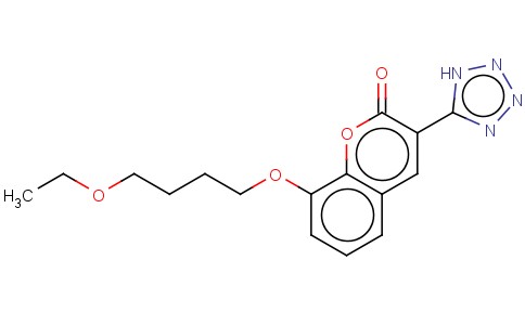 8-(5-OXAHEPTYLOXY)-3-(1H-TETRAZOL-5-YL)COUMARIN